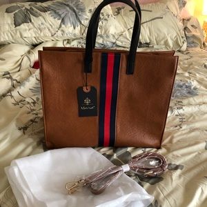 Urban expressions striped tote bag